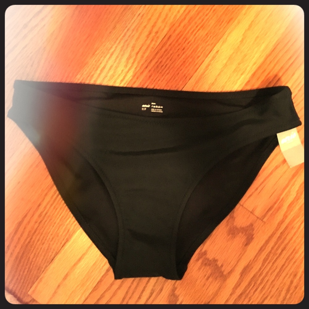 Aerie black bikini bottoms